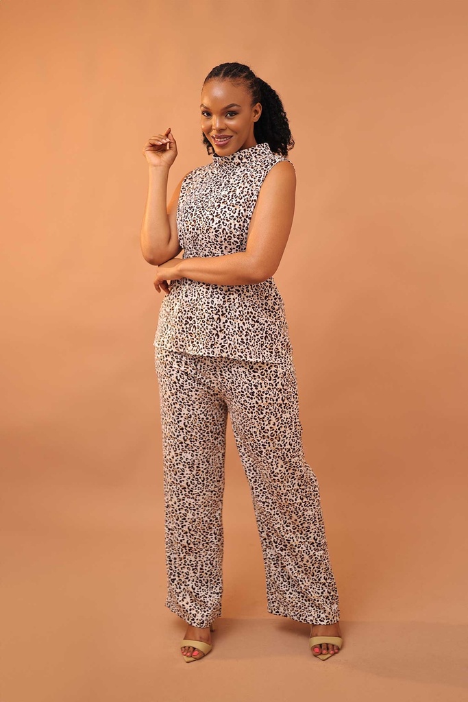 Animal print pattern luxe set