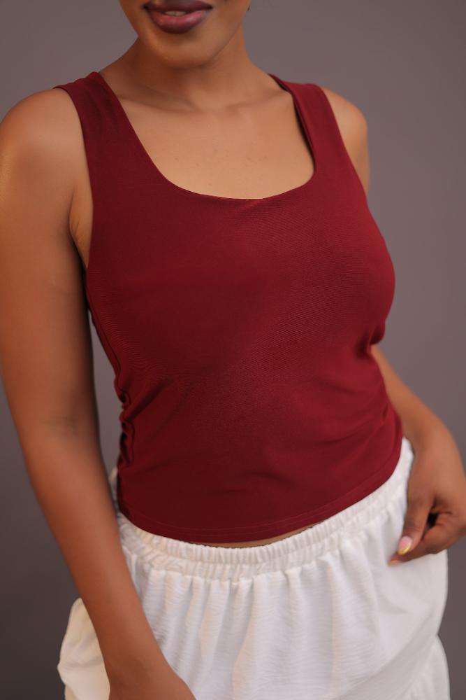 Basic Top Low Neck Long
