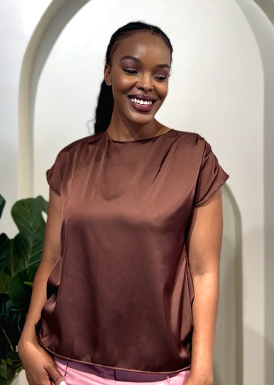 Simple Satin Blouse