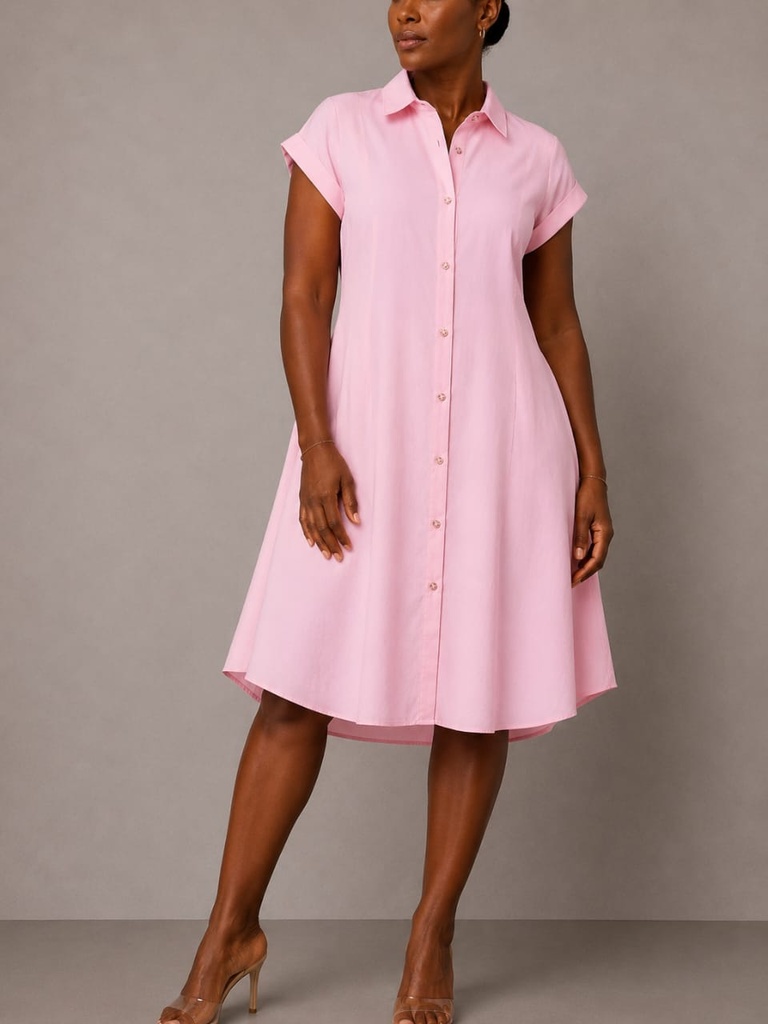 Cotton Shirt Dress