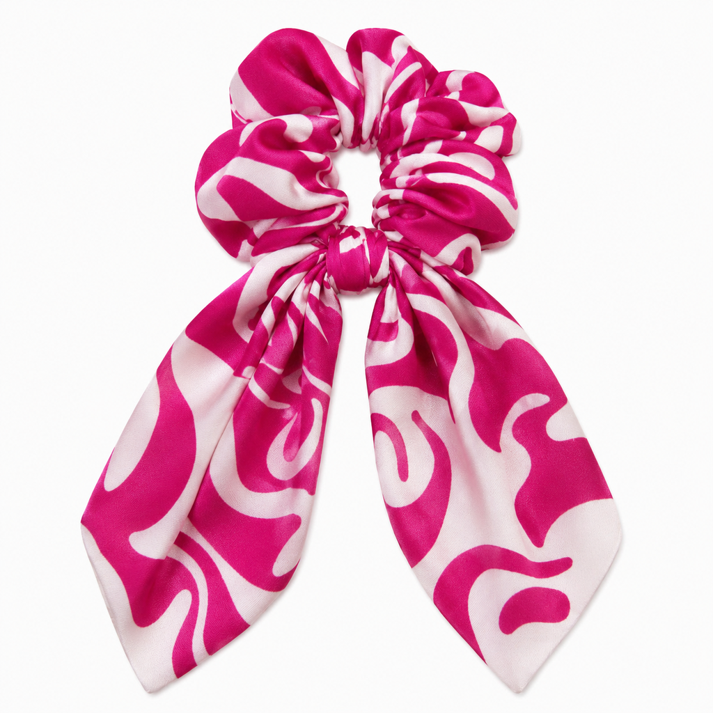 Patterned Bow Scrunchie